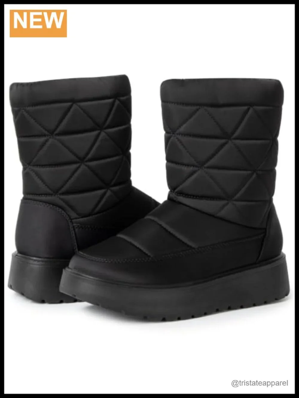 Waterproof Winter Snow Boots Faux Fur Lined Anti-Slip